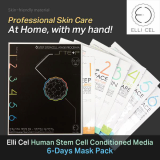 Ellicel Human Stem Cell Conditioned Media 6_Days Mask Pack